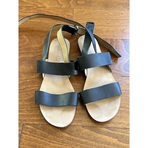 Splendid Colleen Gladiator Sandal Open Toe 2 Straps Ankle 7.5 M Leather Womens - Picture 3 of 9